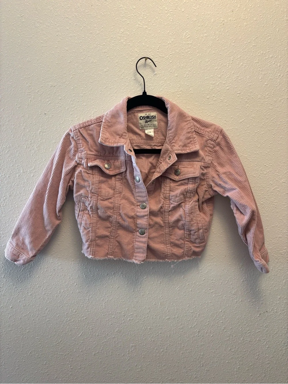 OshKosh B'gosh Pink Corduroy Kids Jacket